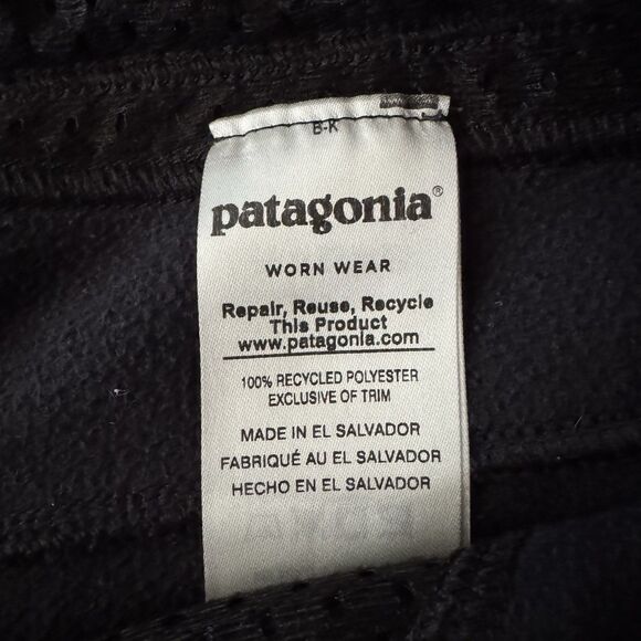 Patagonia Snap T Pants Women’s Small Black Pocket Fleece Sweat Thermal Joggers - Picture 8 of 8